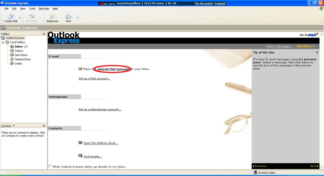 Como mover mensagens do Outlook Express para um novo PC