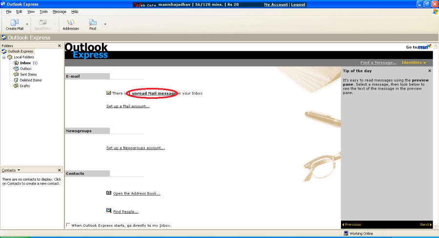 Como mover mensagens do Outlook Express para um novo PC