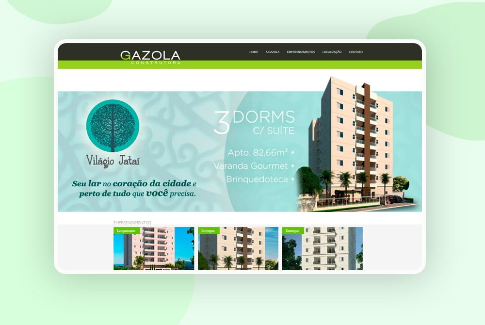 Site Construtora Gazola