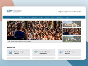 Site AFAC - Associação para Fomento de Arte e Cultura