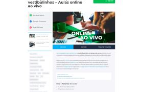 Captura de tela da página de Curso do site Apotec Vestibulinhos SJC