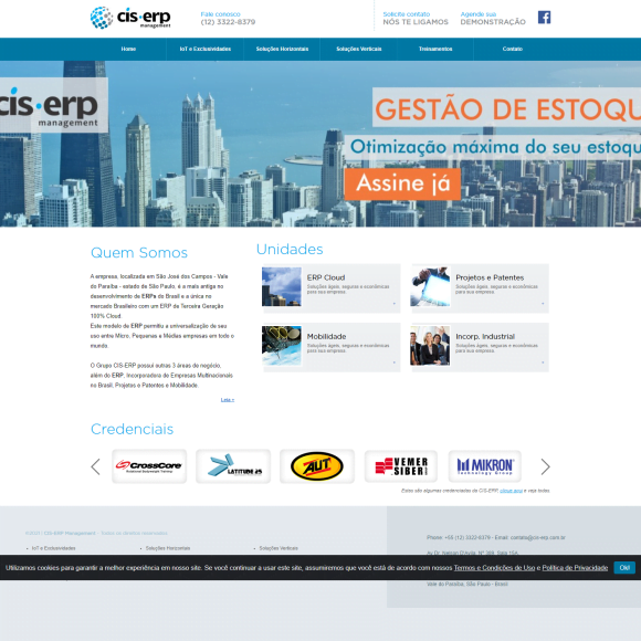 Home do site CIS-ERP