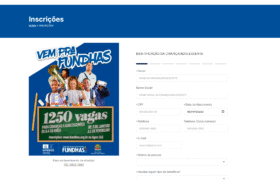 Site FUNDHAS - Sistema de Inscrições