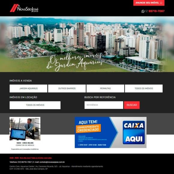 Site Nova São José - Página Inicial