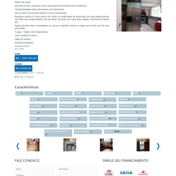 Site Tessima Imóveis - Detalhes de Imóvel