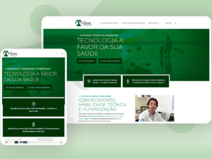 Captura de tela da página principal do site Dr. Gustavo Bandeira