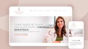 Captura de tela da página principal do site Dr. Giovanna Marsala