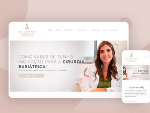 Captura de tela da página principal do site Dr. Giovanna Marsala