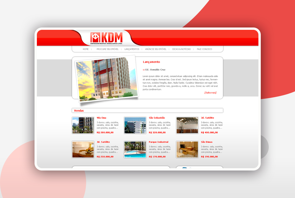 KDM Imóveis 1 kdm imoveis site